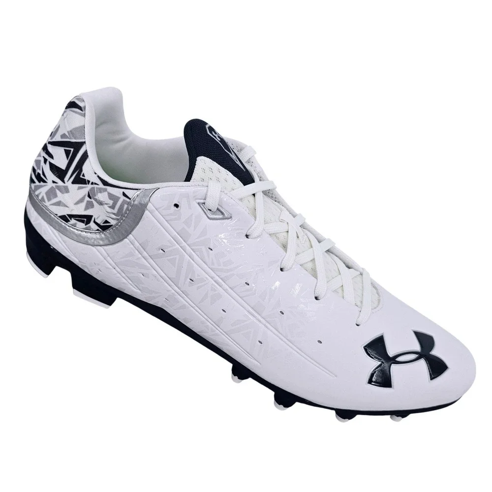 Under Armour‎ Team Banshee Low MC White Black Cleats 1262223-105 Mens 12.5